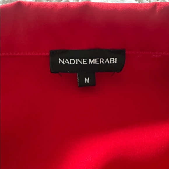 NADINE MERABI Red Feather Trim Set - Picture 10 of 10